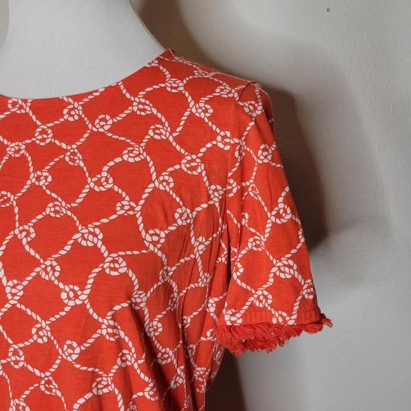 Draper James Nautical Sailor Knot Knit Dress Size Medium - Picture 3 of 8